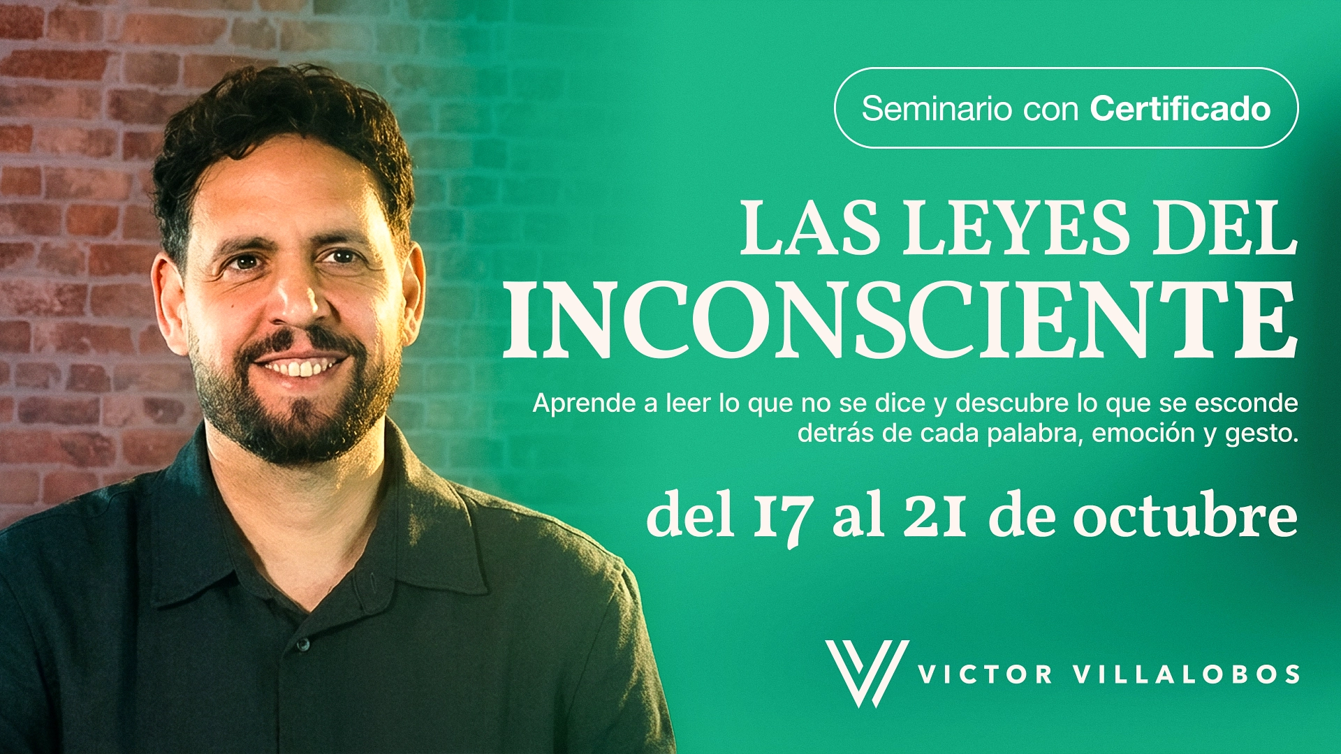 Seminario Leyes del Inconsciente con Víctor Villalobos